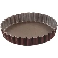 Gobel - Dose mit 6 Törtchenformen, rund, geriffelt Ø 120 mm -antihaftbeschichtet - fester Boden - 282550