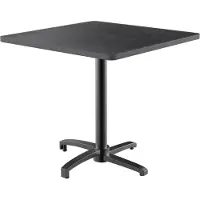 BIG Möbel Gastro Outdoor Terrassentisch Rene | klappbar | 60x60 cm | Resalit Dunkler Schiefer