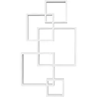 HOMCOM - Schweberegal - 49,5L x 10,2B x 86H cm - weiß