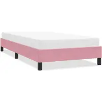 vidaXL Bettgestell ohne Matratze Rosa 90x210 cm Samt