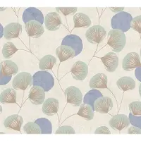 A.S. Création Vliestapete "Retro-Blumentapete mit stilisierten Blüten" matt strukturiert Elegante Blütenoptik für warme, charaktervolle Räume