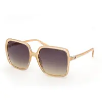 GUESS GU00280 Damen-Sonnenbrille Vollrand Quadratisch Kunststoff-Gestell, gelb