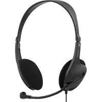 Deltaco HL-43 headphones/headset Wired Head-band Office/Call center Black