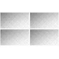 vidaXL Treppe Tritt Rechtwinklig 4 pcs Silber 90 x 50 cm Aluminium