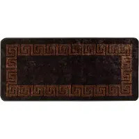 vidaXL Teppichläufer MARSA Schwarz 100 x 200 cm Polyester und PVC
