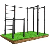 K-Sport Outdoor Calisthenics Gerät mit Sprossenwand und Hangelleiter