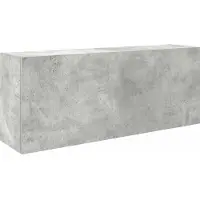 vidaXL Bad-Wandschrank Betongrau 100x25x40 cm Holzwerkstoff