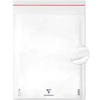 Clairefontaine 50x Nr. 10: Luftpolster-Versandtaschen 350x470mm Kraftpapier 90g - Weiß 8458C