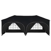 vidaXL Pop-up Partyzelt 575 x 288 x 245 cm Anthrazit Oxford-Stoff