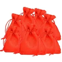 Espírito rebelde Sacs de Jute Infinitum Red 10x14 cm (Pack 20x)