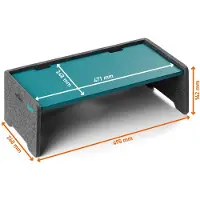 Durable Monitorständer Effect 508132, aus Metall / Filz, Breite: 50cm, petrol / grau, für 1 Monitor