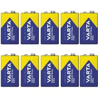 Varta 10x Batterie R9V R-9 6LR61 9V R-9 Alkali Industrial Pro
