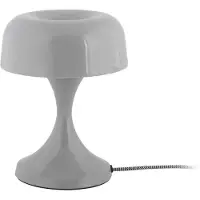 Leitmotiv - Tischleuchte Moda Retro - Mausgrau - 15.5x15.5x20cm Tischlampe - Nachttischlampe, Wohnzimmer, Schlafzimmer