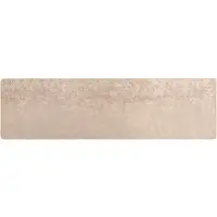 vidaXL Teppichläufer MARSA Beige 100 x 400 cm Polyester und PVC