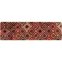 vidaXL Teppichläufer MARSA Mehrfarbig 50 x 200 cm Polyester und PVC