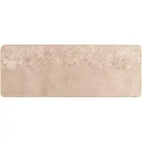 vidaXL Teppichläufer MARSA Beige 100 x 250 cm Polyester und PVC