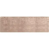 vidaXL Teppichläufer MARSA Sand 100 x 350 cm Polyester und PVC