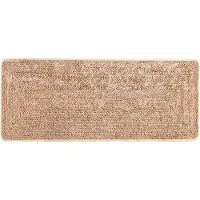vidaXL Teppichläufer MARSA Gelb 100 x 200 cm Polyester und PVC