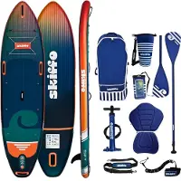 Aqua Skiffo Rivage Sunset 11.0 SUP Board aufblasbar 2in1 Paddle Kajak Set 335x86x15cm
