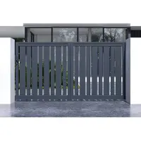 Casanoov Schiebetor Aus Aluminium Veymont 300x160cm Grau