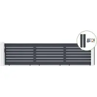 Casanoov Schiebetor Vogel 600x140cm Aluminium & 2 Pfosten & Tanker C600 Motor