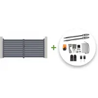Casanoov Flügeltor Elektrisch Vogel 400x140cm & Drehtorantrieb Tanker B250