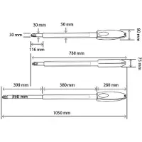 Casanoov Flügeltor Elektrisch Eiger 300x160cm Weiß & Drehtorantrieb Tanker B250
