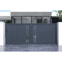 Casanoov Schiebetor Aus Aluminium Giona 400x160cm Grau