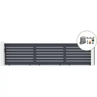 Casanoov Schiebetor Vogel 600x140cm Aluminium & Tanker C600 Motorisierung