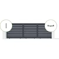 Casanoov Elektrisches Schiebetor Vogel 500x160cm & 2 Pfosten & Ranger C300 Motor