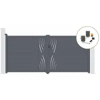 Casanoov Flügeltor Elektrisch Veleta 350x160cm & Drehtorantrieb Bunker B500