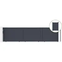 Casanoov Schiebetor Eiger 600x140cm Aluminium & Tor Eiger 100x140cm Grau