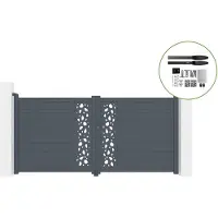 Casanoov Flügeltor Elektrisch Sunny 300x140cm & Drehtorantrieb Hicker B200