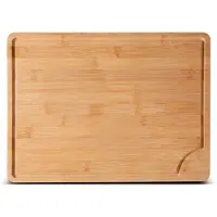 IvoQ Bambus Schneidebrett - 40x30 cm - Langlebig & Stilvoll - Geeignet für jede Küche