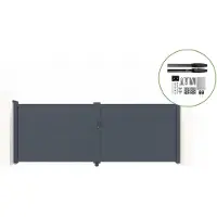 Casanoov Flügeltor Elektrisch Eiger 400x140cm & Drehtorantrieb Hicker B200