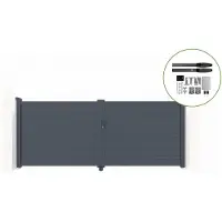 Casanoov Flügeltor Elektrisch Eiger 350x140cm & Drehtorantrieb Hicker B200