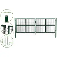Casanoov Schwingtor Razo 400x140cm Stahl Grün