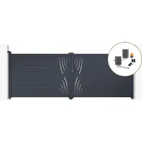 Casanoov Flügeltor Elektrisch Veleta 400x140cm & Drehtorantrieb Bunker B500