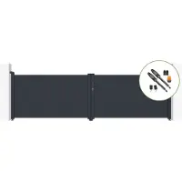 Casanoov Flügeltor Elektrisch Eiger 400x115cm & Drehtorantrieb Tanker B700