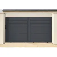 Casanoov Schiebetor Aus Aluminium Carpatia 300x160cm Grau