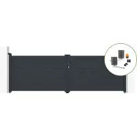Casanoov Flügeltor Elektrisch Eiger 350x115cm & Drehtorantrieb Bunker B500