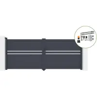 Casanoov Schwenktor Cimone 350x140cm Aluminium & Tanker B250 Motorisierung