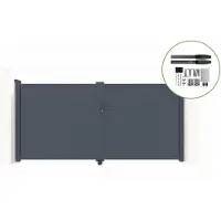 Casanoov Flügeltor Elektrisch Eiger 300x160cm & Drehtorantrieb Hicker B200