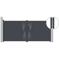 Casanoov Flügeltor Veleta 400x180cm Graues Aluminium & 2 Pfosten 20x20cm H.190cm