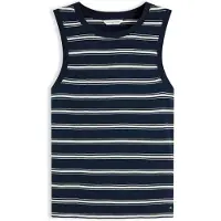 Tommy Hilfiger Top Multistripe WW0WW50025 Dunkelblau Slim Fit
