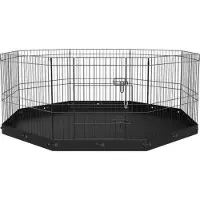OEM Hundebox 8 Stück - hohe Tierbox - mit Bodenmatte