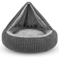OEM Hundematte mit Rutschhemmung - Für kleine und mittelgroße Hunde - 1 Stück - Beige - Waschbar - 66 x 66 x 15 cm