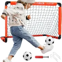 Markenlos Fußballtore Set von 2 für den Garten - Fußballgeschenke für Jungen