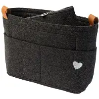 OEM Luxdag vilten tassenorganizer Bügelreißverschluss - Taschen-Organizer mit Taschenfach - innere Tasche für Handtaschen und Einkaufstaschen