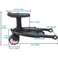 OEM Kinderwagen-Accessoires - Rolplank aus Kunststoff - max. Ladekapazität 25kg - Rosa